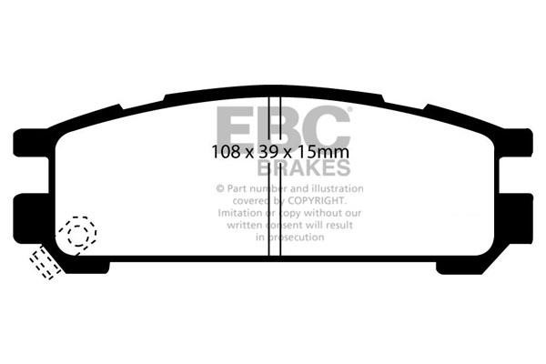 EBC DP4821R Brake Pad Set, disc brake DP4821R