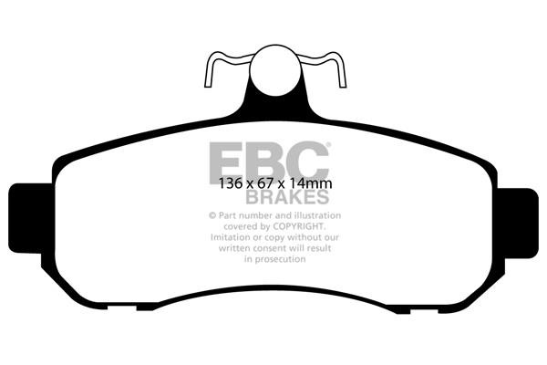 EBC DP21509 Brake Pad Set, disc brake DP21509