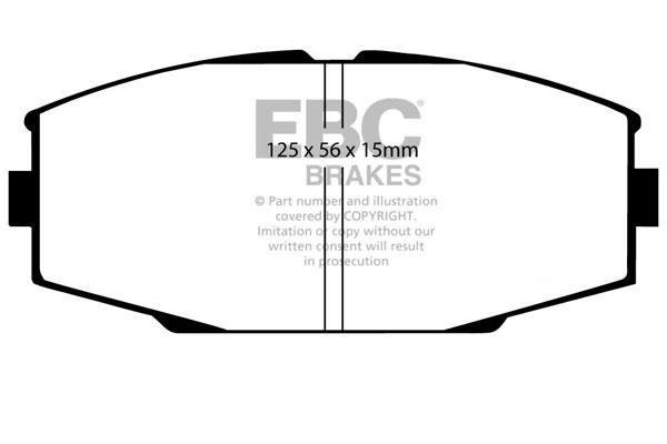 EBC DP4610R Brake Pad Set, disc brake DP4610R