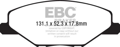 EBC DP22211 Brake Pad Set, disc brake DP22211