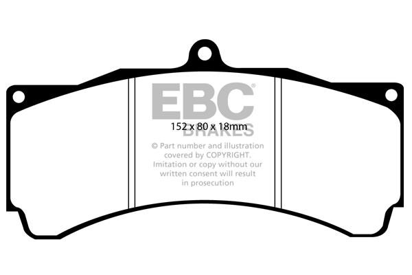 EBC DP8005RP1 Brake Pad Set, disc brake DP8005RP1