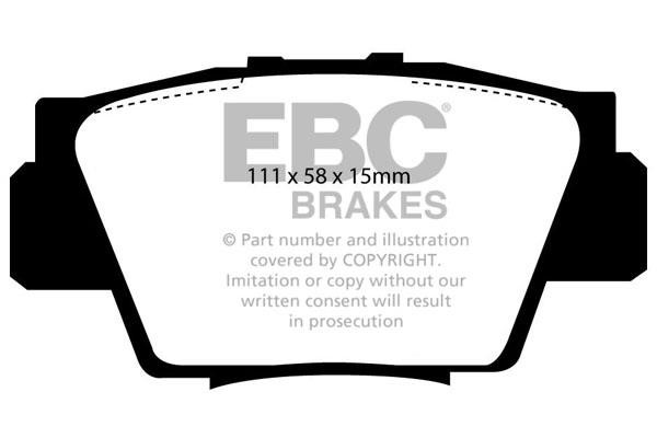 EBC DP4873R Brake Pad Set, disc brake DP4873R