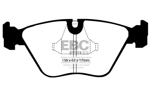 Brake pad Audi 200 Avant: DP46892R EBC Brake pad set