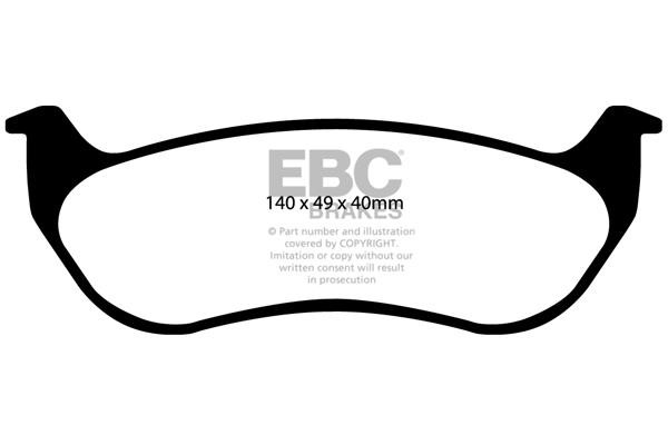 EBC DP41673R Brake Pad Set, disc brake DP41673R