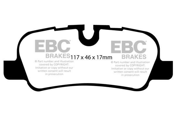 EBC DP61542 Brake Pad Set, disc brake DP61542