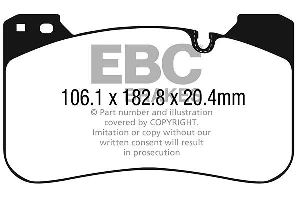 EBC DP42331R Brake Pad Set, disc brake DP42331R
