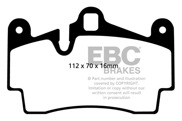 EBC DP61474 Brake Pad Set, disc brake DP61474