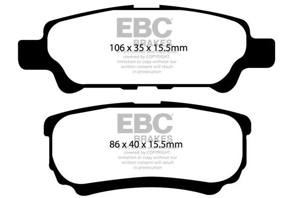 EBC DP21563 Brake Pad Set, disc brake DP21563