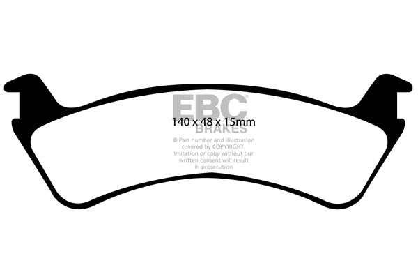 Brake pad Ford USA Explorer: DP61130 EBC Brake pad set