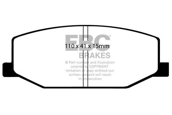Brake pad Suzuki Splash: DP2534 EBC Brake pad set