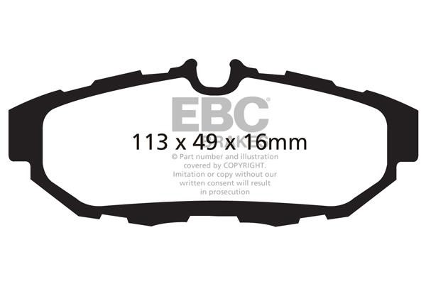 EBC DP31870C Brake Pad Set, disc brake DP31870C