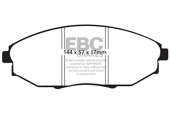 EBC DP21750 Brake Pad Set, disc brake DP21750