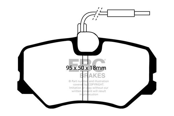 EBC DP4687R Brake Pad Set, disc brake DP4687R