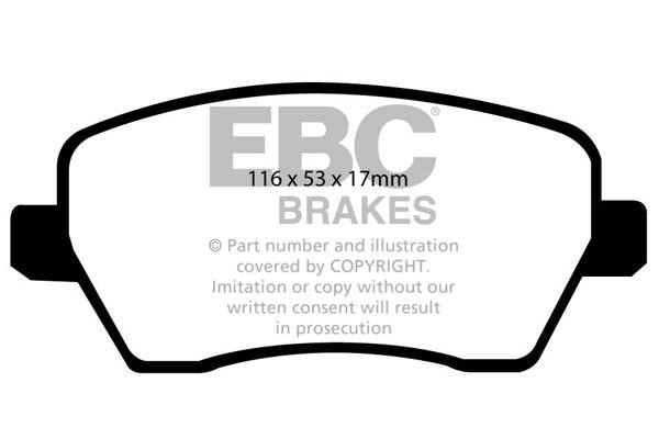 EBC DP41903R Brake Pad Set, disc brake DP41903R