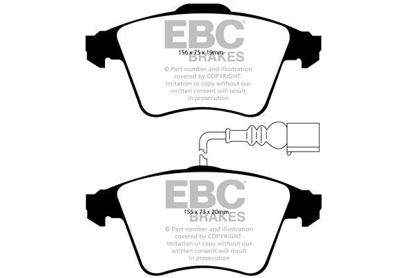 EBC DP41935R Brake pad set DP41935R DP41935R EBC Brake pad set