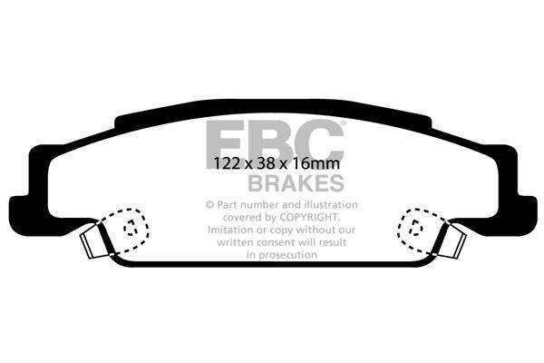 EBC DP21646 Brake Pad Set, disc brake DP21646