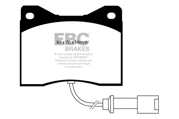 EBC DP2753 Brake Pad Set, disc brake DP2753