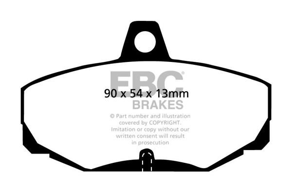EBC DP4617R Brake Pad Set, disc brake DP4617R