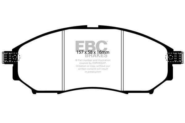EBC DP41671R Brake Pad Set, disc brake DP41671R