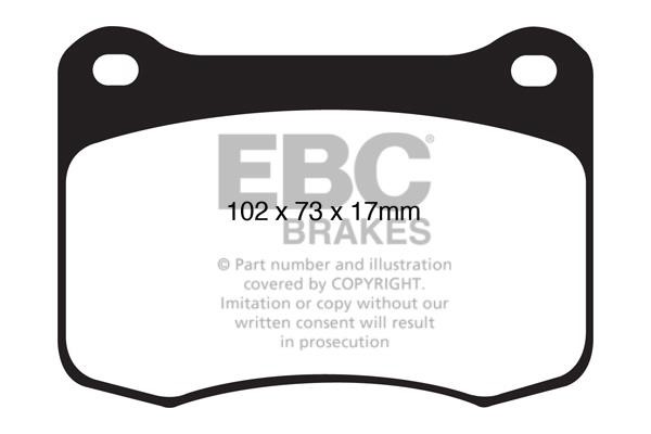 EBC DP41820R Brake Pad Set, disc brake DP41820R