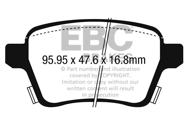EBC DP22250 Brake Pad Set, disc brake DP22250