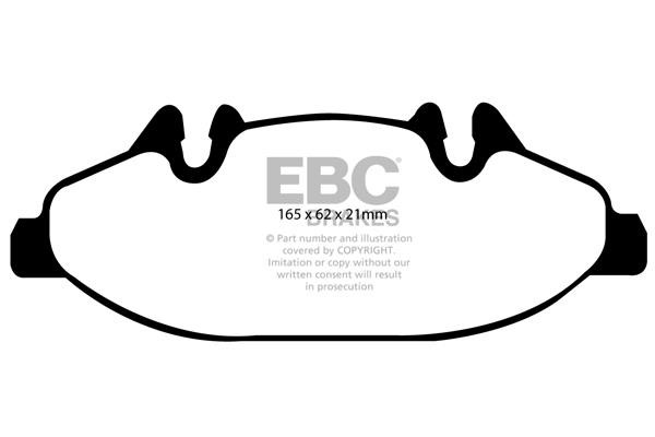EBC DP21553 Brake Pad Set, disc brake DP21553