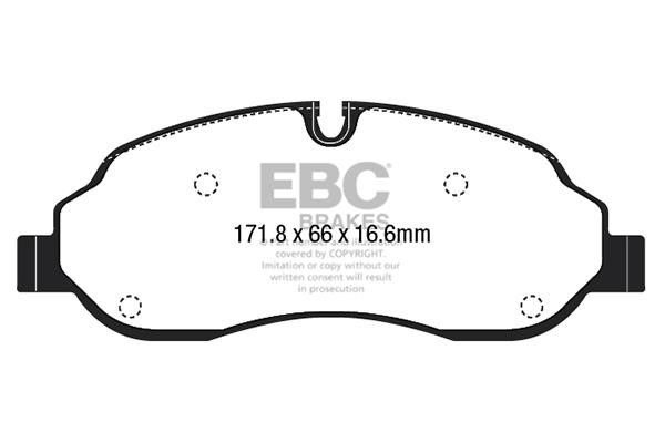 EBC DP42221R Brake Pad Set, disc brake DP42221R