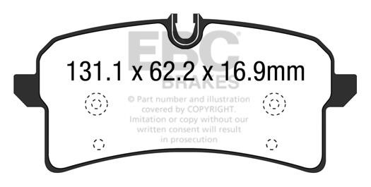 EBC DP62204 Brake Pad Set, disc brake DP62204