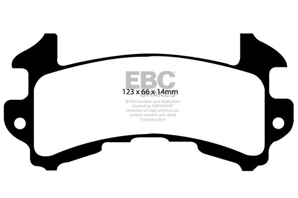 EBC DP41146R Brake Pad Set, disc brake DP41146R