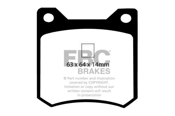 EBC DP4162R Brake Pad Set, disc brake DP4162R