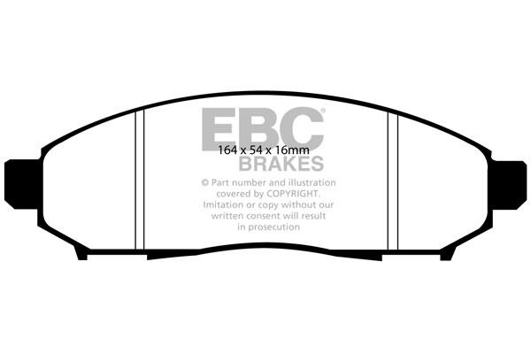EBC DP41747R Brake Pad Set, disc brake DP41747R