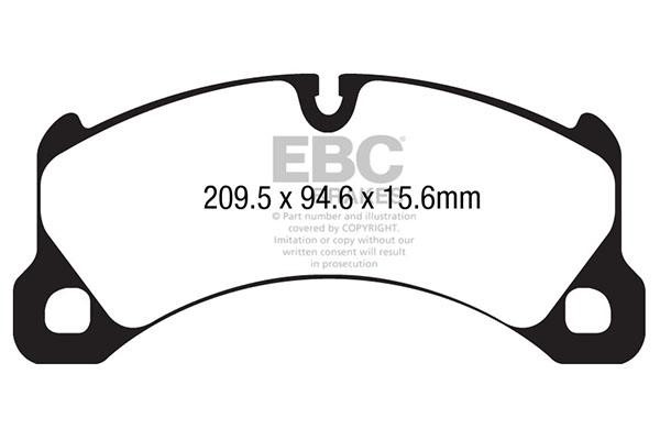 EBC DP42162R Brake Pad Set, disc brake DP42162R