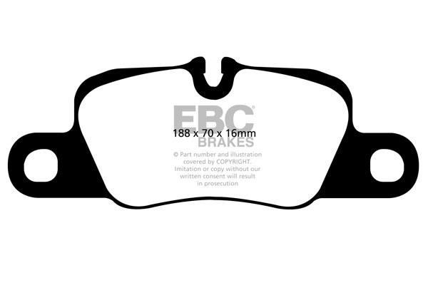 EBC DP81858RP1 Brake Pad Set, disc brake DP81858RP1