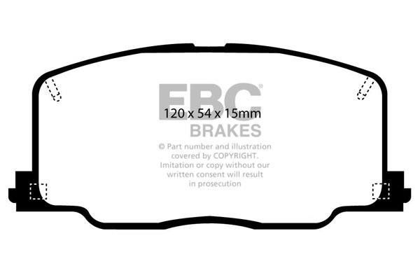 EBC DP4725R Brake Pad Set, disc brake DP4725R