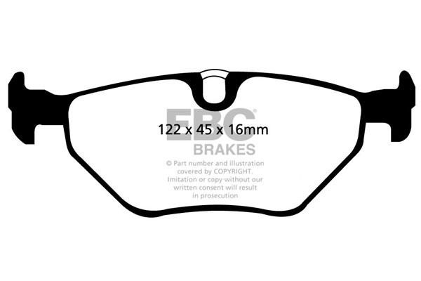 EBC DP21091 Brake pad set DP21091 DP21091 EBC Brake pad set