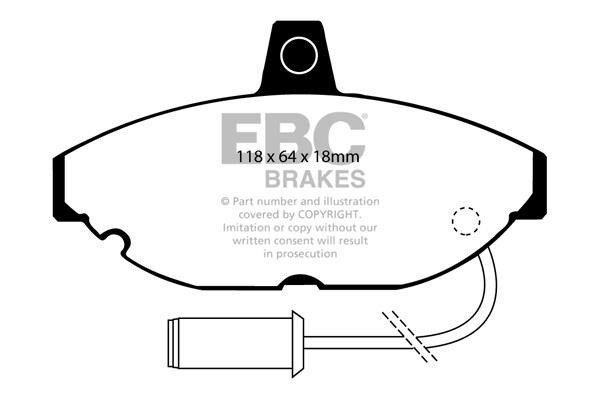 EBC DP4467R Brake Pad Set, disc brake DP4467R