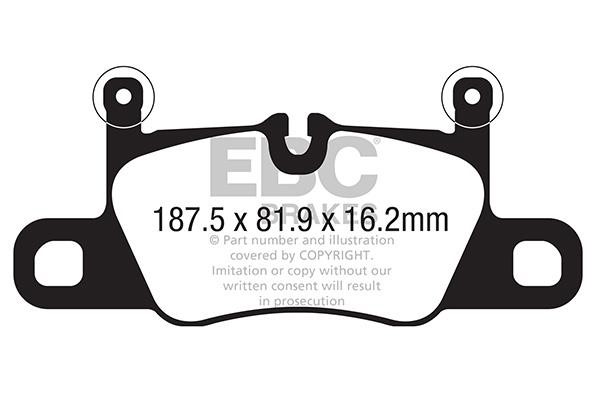EBC DP42371R Brake Pad Set, disc brake DP42371R
