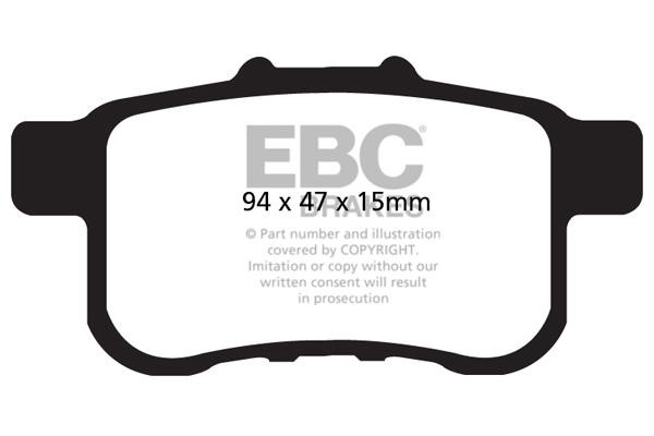 EBC DP41987R Brake Pad Set, disc brake DP41987R