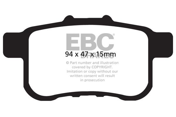EBC DP41987R Brake pad set DP41987R DP41987R EBC Brake pad set