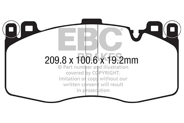 EBC DP42370R Brake Pad Set, disc brake DP42370R