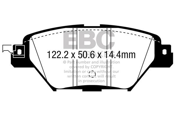 EBC DP43083R Brake Pad Set, disc brake DP43083R