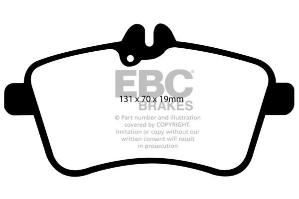 EBC DP21580 Brake Pad Set, disc brake DP21580