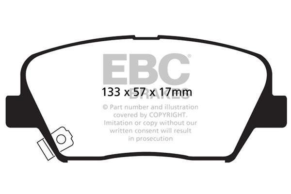 EBC DP21863 Brake Pad Set, disc brake DP21863