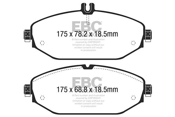 EBC DP22214 Brake Pad Set, disc brake DP22214
