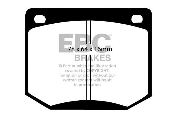 Brake pad Saab 99: DP2216 EBC Brake pad set