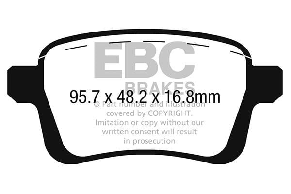 EBC DP22249 Brake Pad Set, disc brake DP22249
