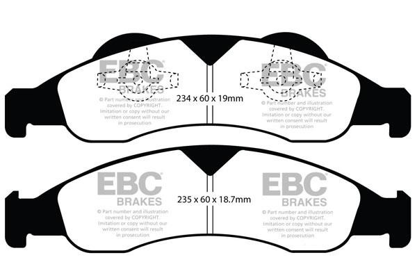 EBC DP41803R Brake Pad Set, disc brake DP41803R