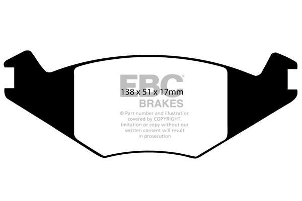 EBC DP2515 Brake Pad Set, disc brake DP2515