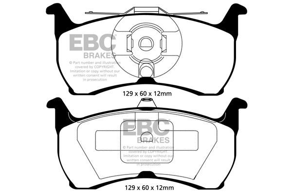 EBC DP41504R Brake Pad Set, disc brake DP41504R