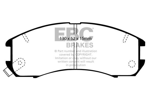 EBC DP2705 Brake Pad Set, disc brake DP2705